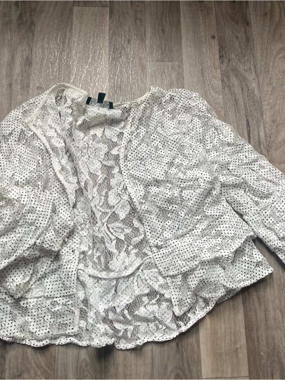 Ralph Lauren White Lace Overlay Blazer